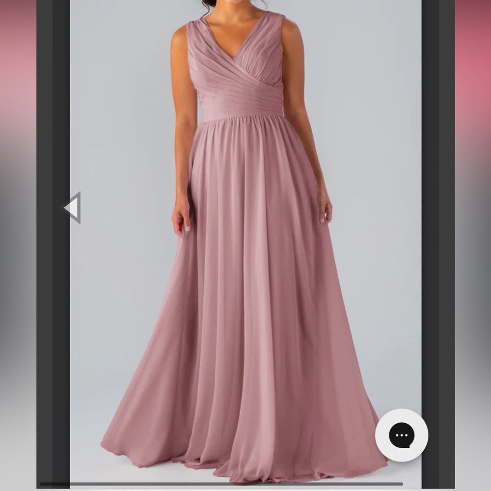 bridesmaid dress in color Desert Rose